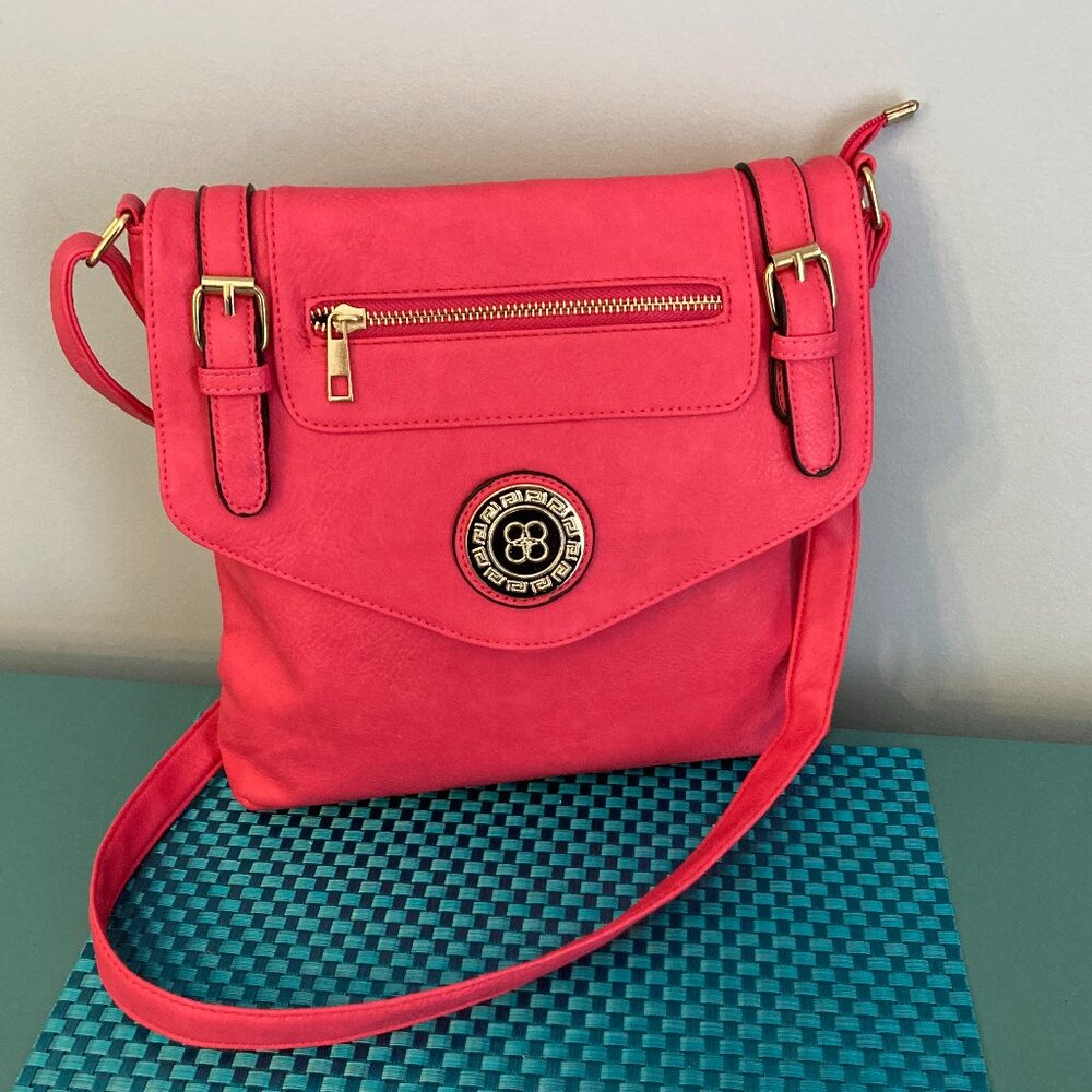 Bright Pink Crossbody Shoulder Bag NWT